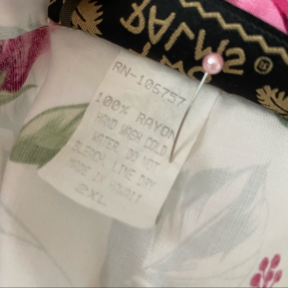 Two Palms button down tropical floral shirt, size 2XL - Picture 6 of 10